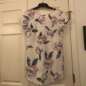 Beautiful Pink and Blue Flower Dress